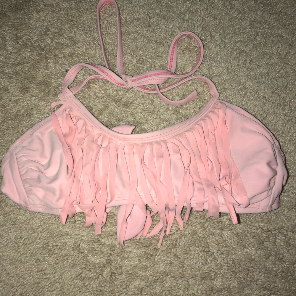 Faded Pink Flurry Bikini Top